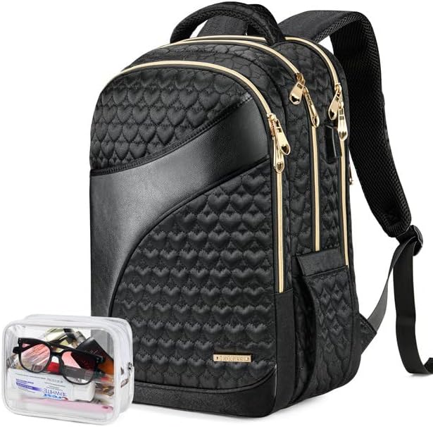 Ruksak za Laptop za žene 17,3 inča za djevojčice Studentski ruksak sa USB priključkom za punjenje, višeslojni dnevni ruksak za putovanje na posao vodootporan ruksak za osoblje koje radi/nastavnici / posao