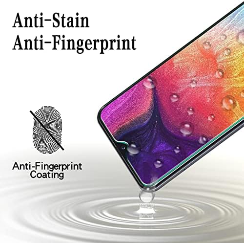MAYtobe [2 paket] za Samsung Galaxy A50 kaljeno staklo Zaštita ekrana, futrola, bez mjehurića, jednostavna