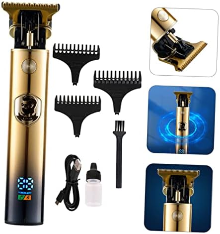 FOMIYES 1 Set mašina za šišanje profesionalne mašine za šišanje za brijače šišanje za kosu trimer za šišanje lica aparat za šišanje šišanje rez punjiva Mašina za šišanje kose brijač brada brijač Zlatni USB