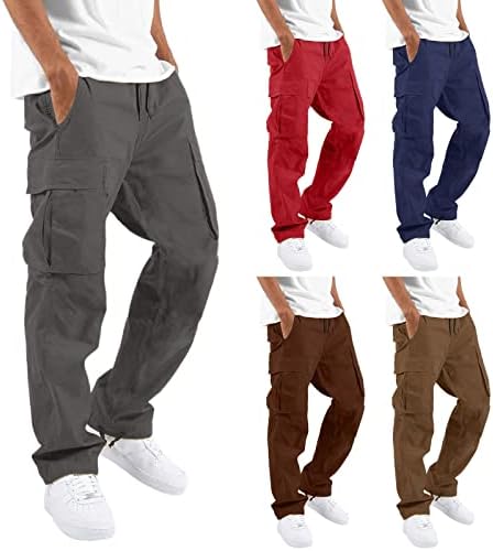 Duks za muškarce teške teretne terene Fleece Stretch elastični struk Jogger Sportske hlače nacrtavaju sportske pantalone