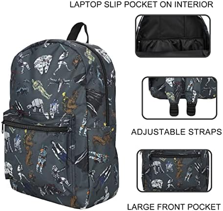 Star Wars Multi lik AOP Odrasli 17 Backpack za laptop