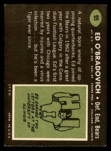 1969 TOPPS 95 Ed O'Bradovich Chicago Bears Dean's Cards 5 - bivši medvjedi