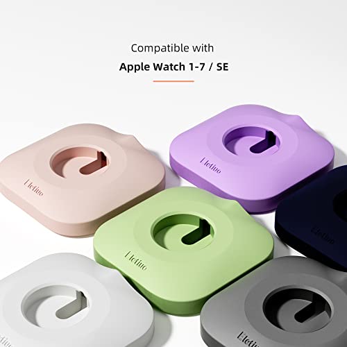ELETIUO IWATCH šarger STANICONE prenosiv držač za punjenje Organizator, kompatibilan sa Apple Watch serijom 7/6 // SE / 5/4/3/2/1 dodaci, siva