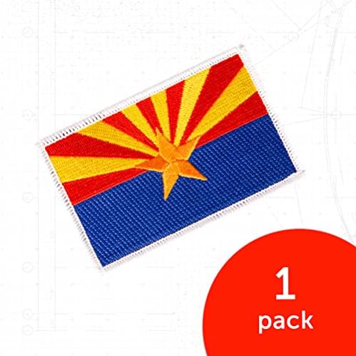 Patch zastava Arizona 3,5 inča x 2,25 inča željeza na šivanju izvezenih taktičkih ruksačkih hat torbi kapice jakne hlače