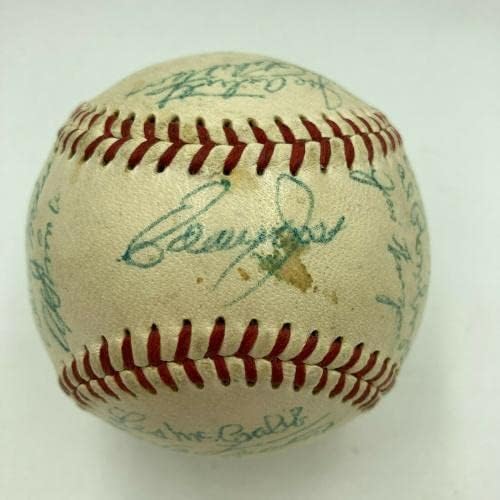 1954. Atletički tim Philadelphia A Atletics potpisao je bejzbol američke lige JSA COA - autogramirane
