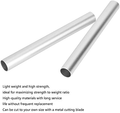 2kom okrugla aluminijska cijev, 145mm aluminijska cijev težina oko 21.1 grama po cijevi vanjski prečnik oko