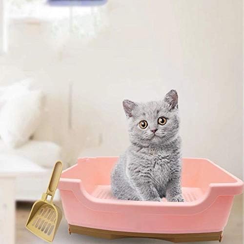 ZRSJ elegantna i izdržljiva dvostruka ladica kutija za smeće za mačke, kutija za smeće za mačke, umivaonik za izmet otporan na prskanje, Prijenosna kutija za smeće za mačke za kućne potrepštine za mačke slatka višebojna