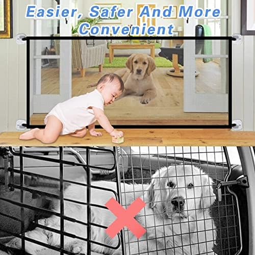 Vrata za pse,kapije za bebe,vrata za kućne ljubimce,28.3 X 43.3Magic Pet Safety Gate,mrežasta kapija