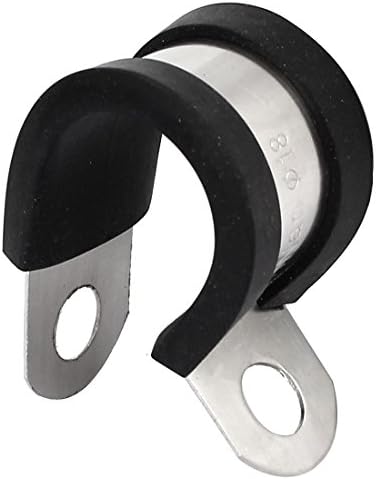 Aexit 18mm DIA stezaljke EPDM gumeni obloženi P CHIPS vodene cijevi za cijev za cijevi nosač nosača nosača 2pcs