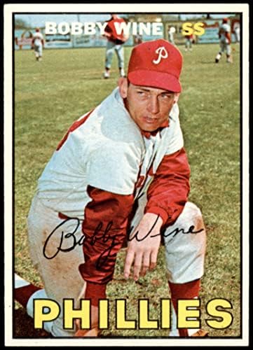 1967. topps 466 Bobby Wine Philadelphia Phillies Ex / MT + Phillies