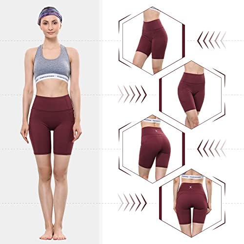 Alfa kamp joga hlače sa džepovima za žene, visokog podizanja guzica za podizanje kafica od kašike Tummy Workeut Yoga gamaše