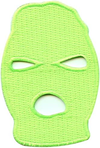 Neon zelena skijaška maska ​​zakrpa za patch jack boy vezeno željezo na