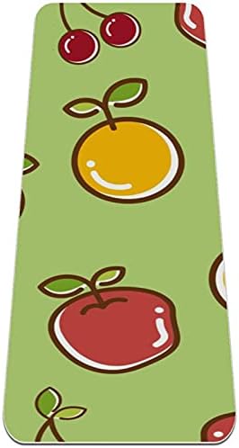 Siebzeh narandžasta trešnja Žuti limun Mango zelena Premium debela prostirka za jogu Eko prijateljska gumena
