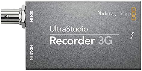 Blackmagic dizajn UltraStudio rekorder 3G paket uređaja za snimanje sa Thunderbolt 3 USB-C kablom i 6-inčnim vezicama za pričvršćivanje kablova