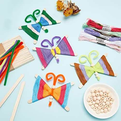 Webeedy Craft Craft Kit Cleaners za izradu 10 leptira za obnavljanje od prediva za obnavljanje drva za djecu
