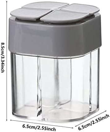 Naiixue prozirna kutija za začinu | Prozirni začinjeni spremnici začina, začinjeni kanisteri lonci zaptiveni začinjene posude sa poklopcem za kamp kućni restoran kuhinjski kuhanje biftek bbq
