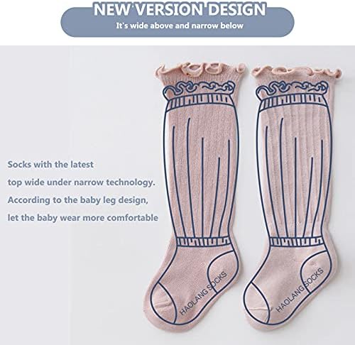 Apone Fatu baby koljena High Čajke Novorođena novorođenčadi Toddleri Pamučne uniforme čarape Topli pamučni