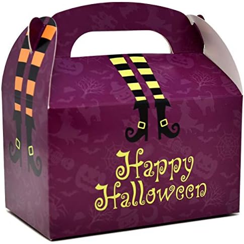 48 Halloween tretman Kutije za zabavu Kuće za školsku zabavu Favority Supplies Spider Web vještice Noge Jack-O-Lantern Cankin Candy Cooky Boutique