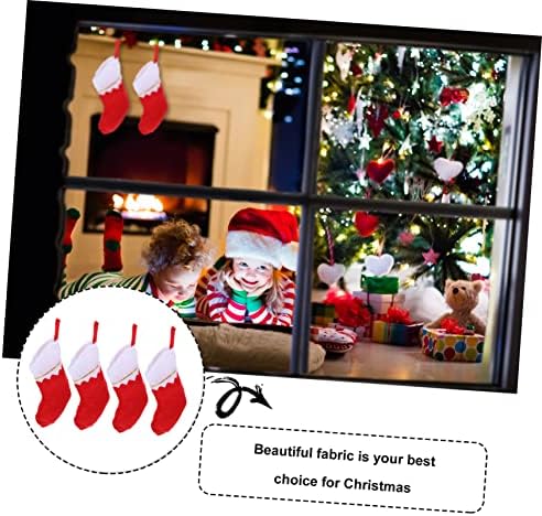 Zerodeko Božić čarape viseća torba privjesci torbe za bombone 4kom Božić Candy torbe čarapa Božić poslastice