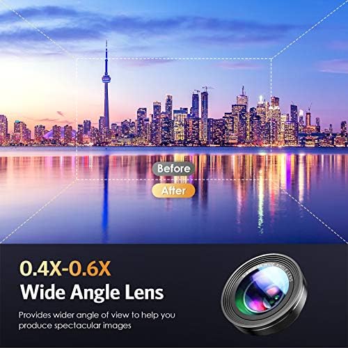 Criacr objektiv kamere za telefon, 0,4 X širokougaoni objektiv , 180 Fisheye i 10x makro sočivo,