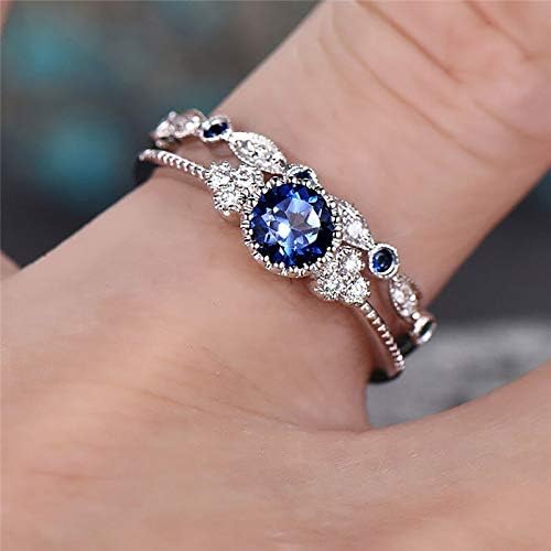 2023 Novi par ženski dijamantni prstenovi od 1 prstena 9 set veličine nakita par modni prstenovi