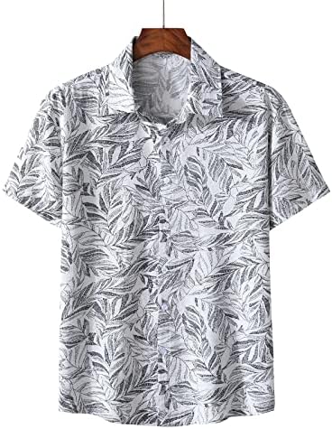Wodceke Havajske majice za muške casual gumb dolje na plaži Hawaii haljina Summer Beach Party