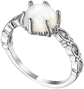 2023 Nova žena Bijela dragulja Shining cirkonijska prstena za angažman vjenčani prstenovi modni prstenovi