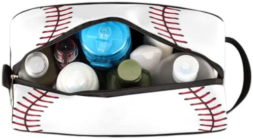 TropicalLife apstraktno bejzbol toaletna torba, sportska kugla kozmetička makeup borena organizator prijenosna velika torba za brijanje za žene muškarci