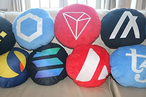 Solana jastuk - okrugli punjeni plišani kripto jastuk blockcraft.shop sol plišani jastuk