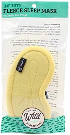 Divlji esencijanci Infinity fleece luksuzna maska ​​za spavanje - MELLLL Yellow