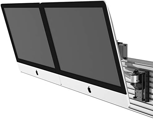 Continews dvostruki monitor Slatwall nosač sa poprečnom šipkom i dvostrukom okretnom rukom za kompatibilne
