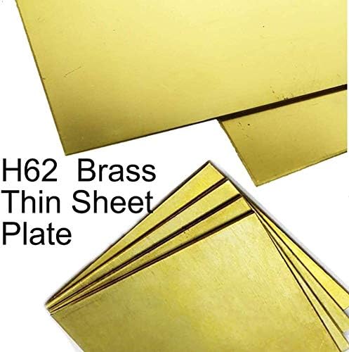 HAOKTSB mesing ploča mesing bakar lim ploča Metal sirovo hlađenje industrijski materijali H62 Cu 150mmx150mm,1.5mmx150mmx150mm folija od čistog bakra