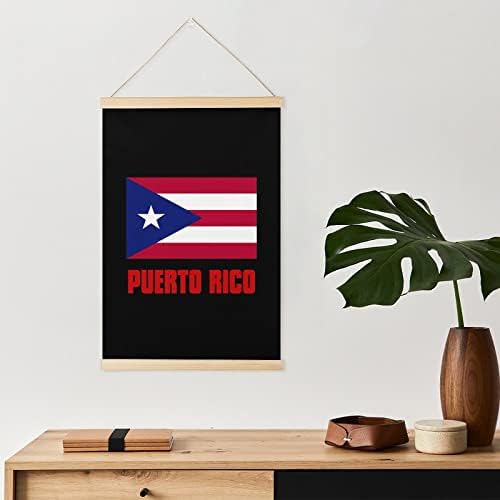 Nudquio ponos Portoriko zastave Magnetic Poster Frame platno zid visi slika Artwork fotografija