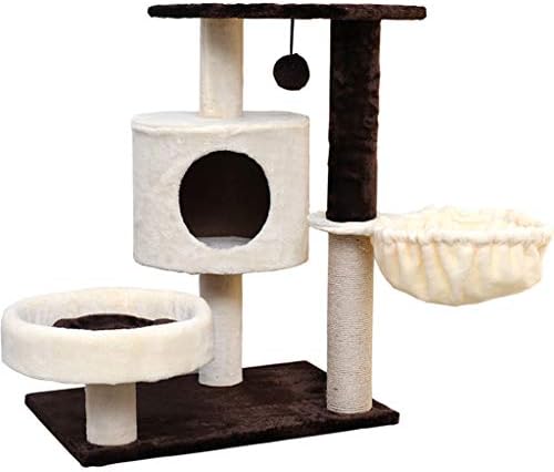 MOOLO Cat Trees penjački okvir za mačke, kratki plišani Sisal penjački okvir za mačke toranj za