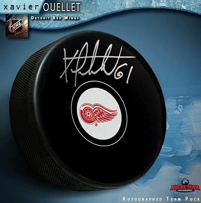 XAVIER OUELLET potpisao Detroit Red Wings pak s potpisom NHL Pak