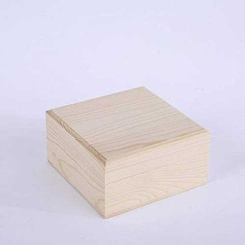 Anncus 50pcs / lot Square Drveno skladištenje kutije od punog drveta kutija za nakit od bambusa