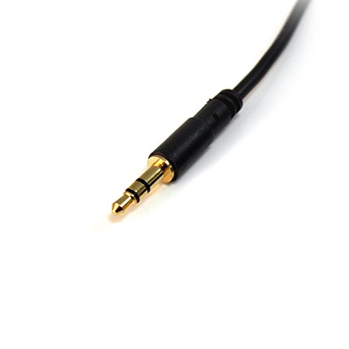Startech.com 1 ft. Desni ugao 3,5 mm Audio kabel - 3,5 mm Tanak audio kabl - pravi ugao - muški / muški