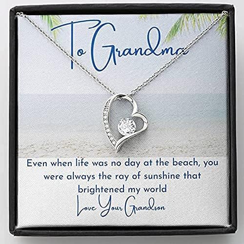 Plaža Teme na mojoj baki od unuka, poklon moje bake ogrlice, baka ogrlica, čak i kada život nije