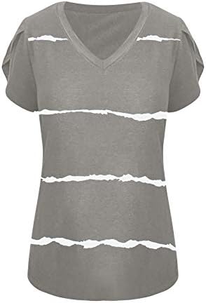 Opušteni trendi Casual Plus Size grafički duksevi majice za žene kratki rukav ljetni lagani O vrat