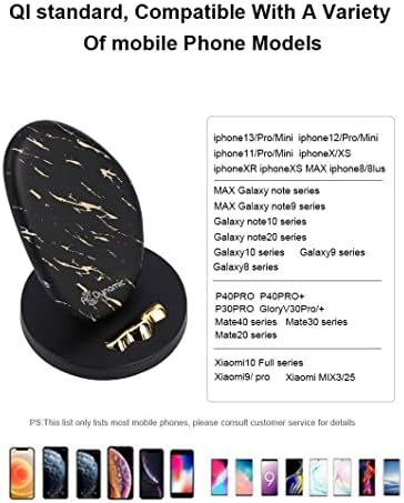 AC Dynamic Wireless Charger Stand Pad za iPhone 13 Pro / 12 Pro Max brzo bežično punjenje za Samsung S20+ / S20,brza elektrana za iPhone 12 Pro/11/XS Max/X/8P, Samsung S10/ Note10/S9, Airpods 2/Pro