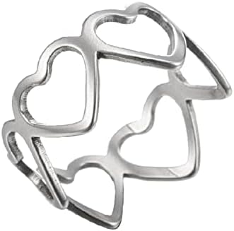 Šuplja od nehrđajućeg čelika Love Ring jednostavan i izvrstan pogodan za sve prilike zatvorski prsten