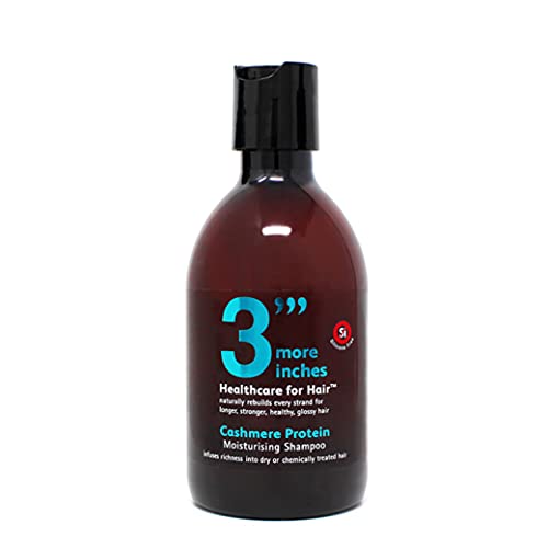 3 ' More Inches Cashmere Protein Moisturizing Shampoo 250ml-Hydrating Shampoo for Dry, Damaged Hair-Thick & amp;