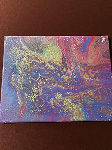 Originalna umjetnička djela akrilne boje za tečnost na platnu - 11 x 14 - Probudi se