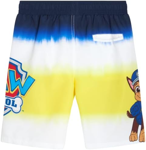 Nickelodeon Paw Patrol muške kupaće gaće-Chase, Marshall, Rubble - Dječiji UPF 50+ kupaći kostim