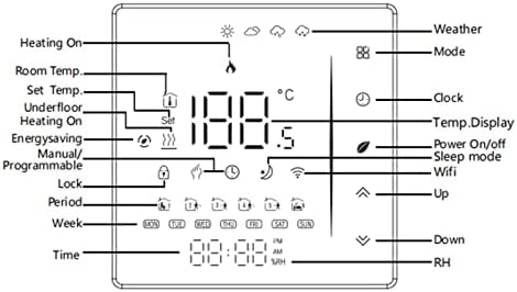 Pametni regulator temperature, 95-240V termostat za dnevni boravak