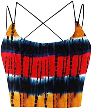 Žene grafički Camisole Tank Striped Top Vest T Shirt jesen ljeto rukav bez navlake špageti pojas