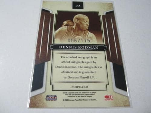 2008 Donruss Americana 92 Dennis Rodman Sportske legende Autograph kartica 056/179 - Kartice za košarku
