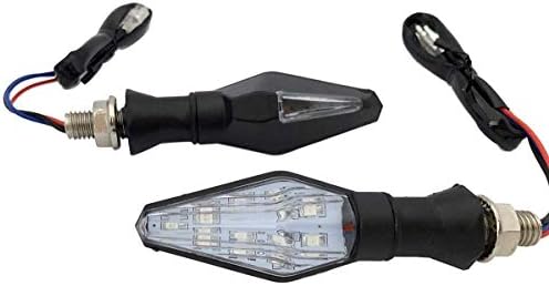 MotorToGo Crna sekvencijalna lampa Žmigavci svjetla LED Žmigavci indikatori kompatibilni za Kawasaki Ninja