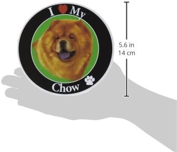E & amp;S Kućni ljubimci volim svoj Chow Auto Magnet sa realističnim izgledom Chow fotografija u sredini prekrivena