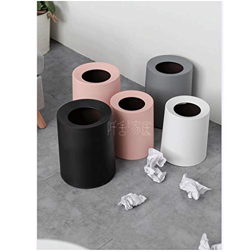 NEOCHY zatvorene kante za smeće okrugla dvoslojna mala kanta za smeće, koristi se u kupatilu kuhinjska kancelarija zanatska soba, vešeraj, višebojne kuhinjske kante za smeće/siva / mala